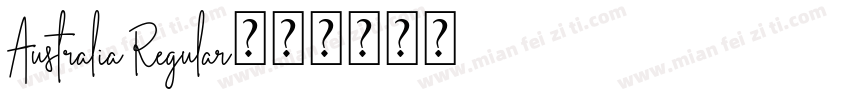 Australia Regular字体转换